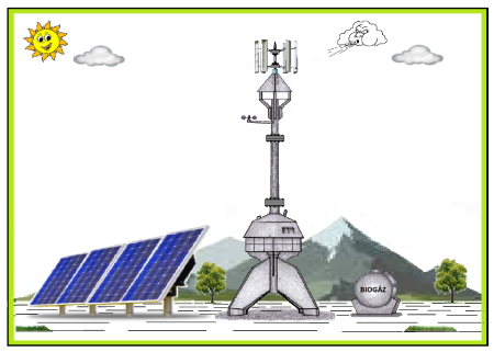 Pneumatikus energiával működő hibrid tipusú erőmű.